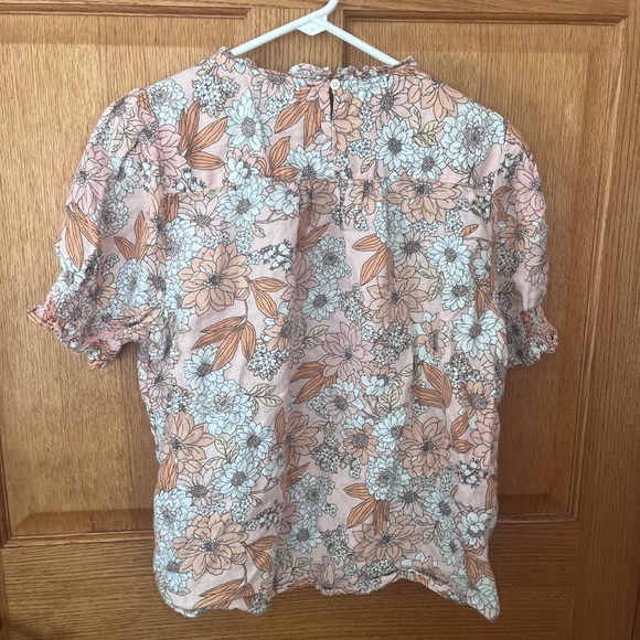 J. Crew Floral Top in Peach and White - Picture 4 of 4